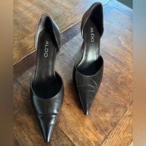 ALDO Dark Brown Pointed Toe Heels